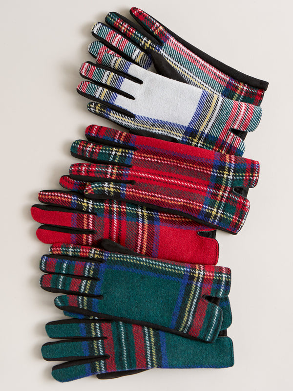 Soft Touch Tartan Plaid Gloves