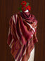 Gilded Rainfall Scarf — Wine