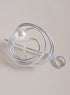 Pearly Swirl Scarf Pin