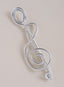Treble Clef Scarf Pin