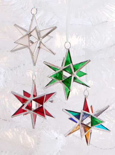 Mini Stained Glass Star Ornament