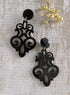 Go for Baroque Earrings — Black