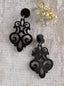 Go for Baroque Earrings — Black