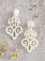 Go for Baroque Earrings — Ivory