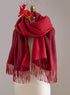 Light and Shadow Reversible Wrap — Red