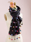 Sugar Sprinkles Felted Scarf — Black