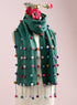 Sugar Sprinkles Felted Scarf — Green