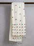 Sugar Sprinkles Felted Scarf — White