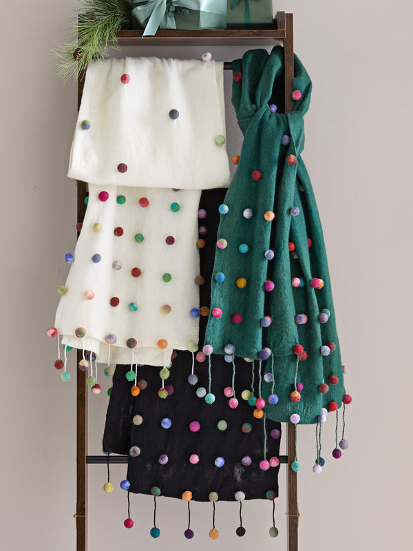 Sugar Sprinkles Felted Scarf