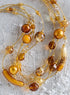 Venetian Topaz Glass Necklace