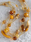 Venetian Topaz Glass Necklace