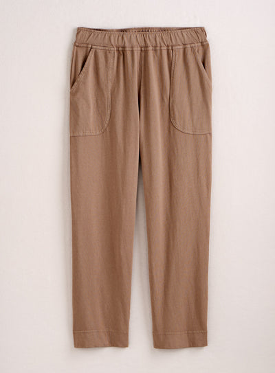 Cotton Comforts Capri Pants with Pockets — Coffee