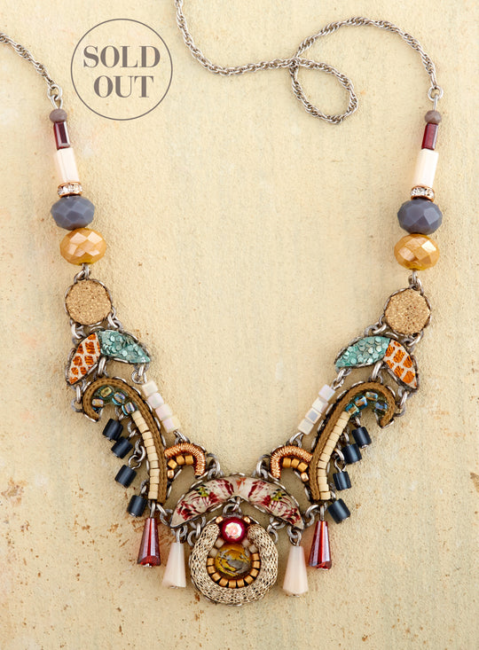 Mixed Media Mosaic Necklace