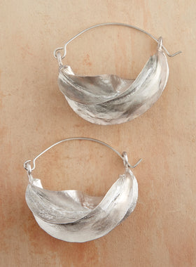Fulani Twist Earrings - Silver