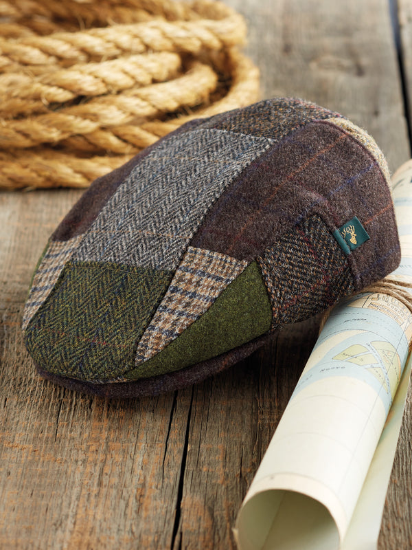 Woodlands Irish Tweed Patchwork Cap