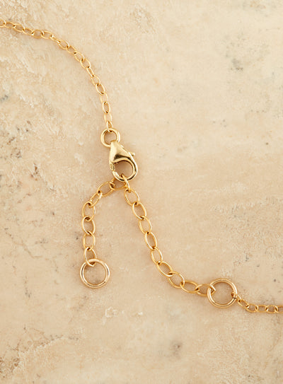 Roman Glass Gold Thread Necklace