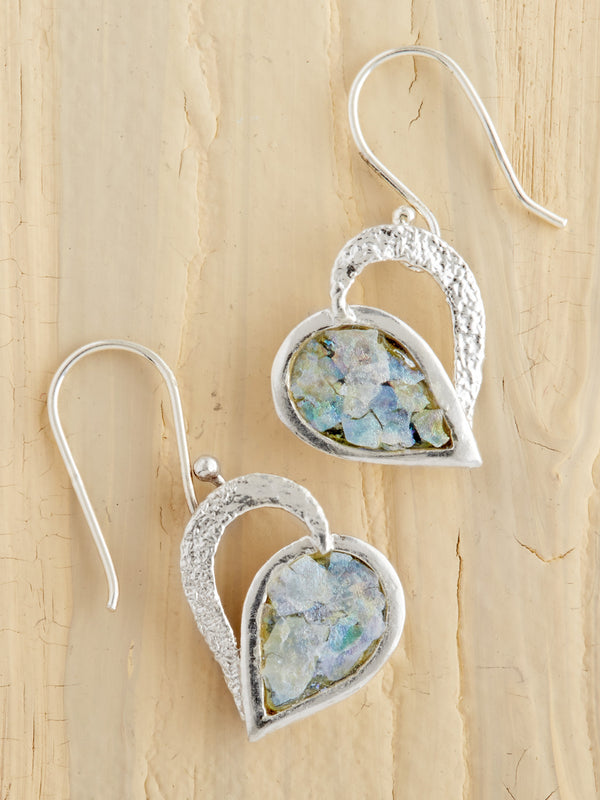 Hearts on Fire Roman Glass Earrings