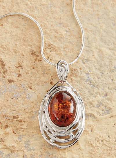 Amber Ripple Necklace