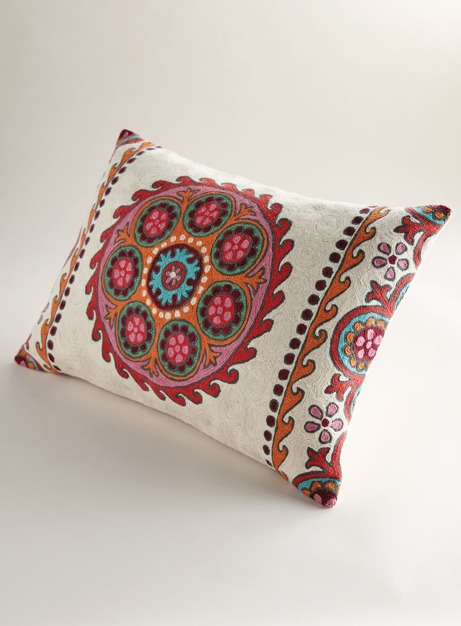 Crewel embroidery pillows best sale