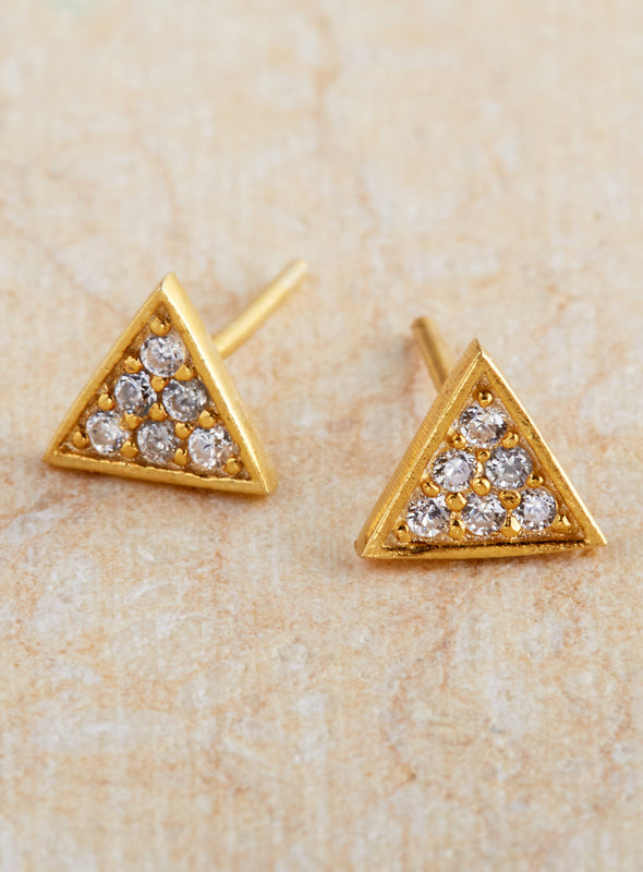 Illuminated Triangle Earrings