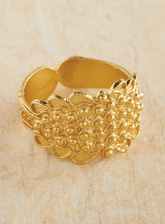 Etruscan Sun Adjustable Ring