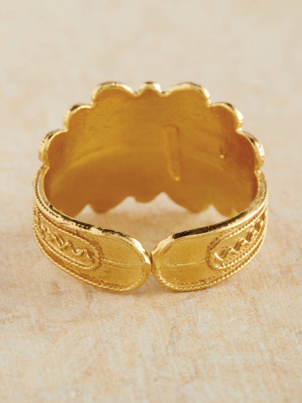 Etruscan Sun Adjustable Ring