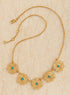 Etruscan Sun Gold and Turquoise Necklace