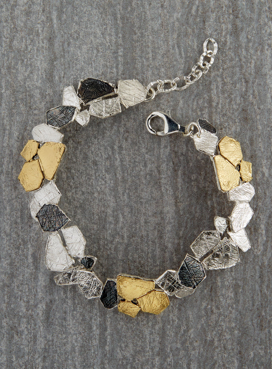 Tri-tone Flagstone Bracelet