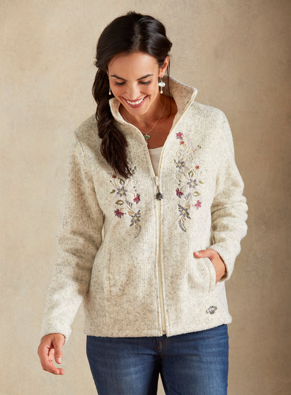 Alpine Flower Wool Jacket