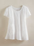 Crinkle Cotton Trapeze Tee