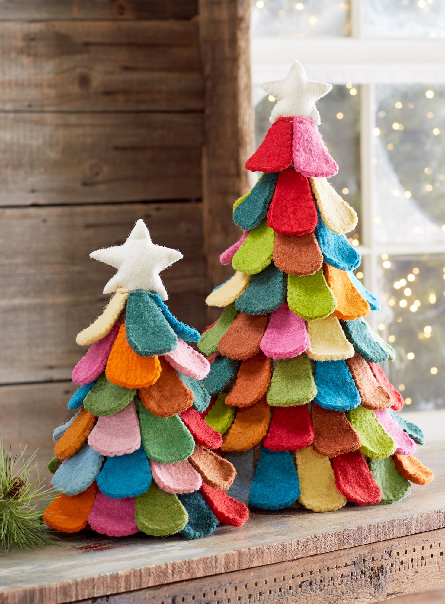 Felted christmas outlet tree