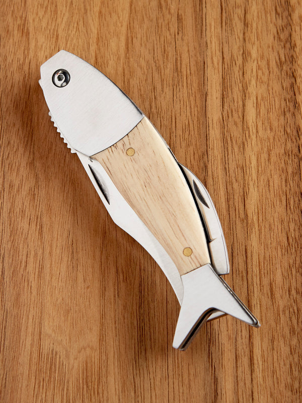 Collectible Fish Pocket Knife - Natural