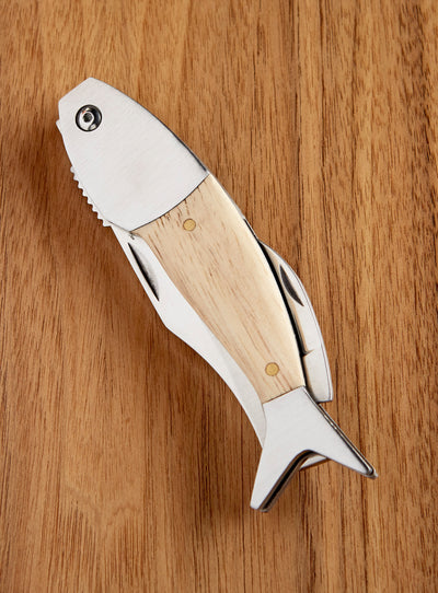 Collectible Fish Pocket Knife - Natural