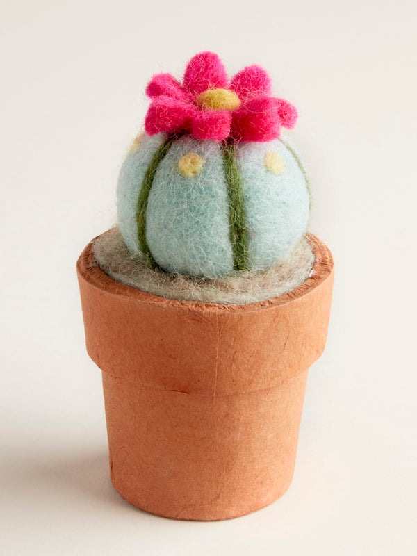 Hand-felted Mini Peyote Cactus
