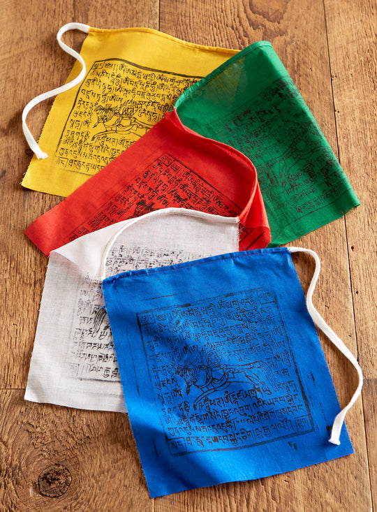 Windhorse Prayer Flags - Set of 2