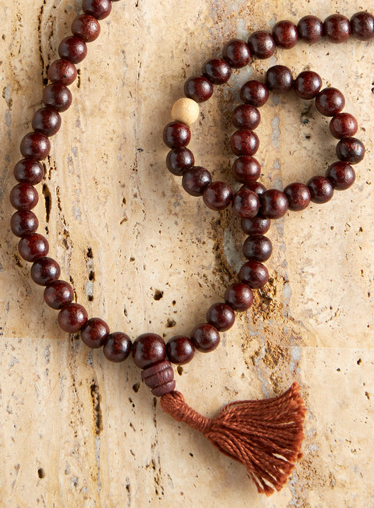 Rosewood Mala Necklace