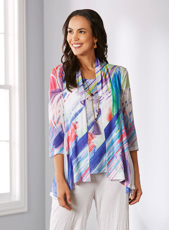 Two Are Better Than One Cardigan and Tank Set