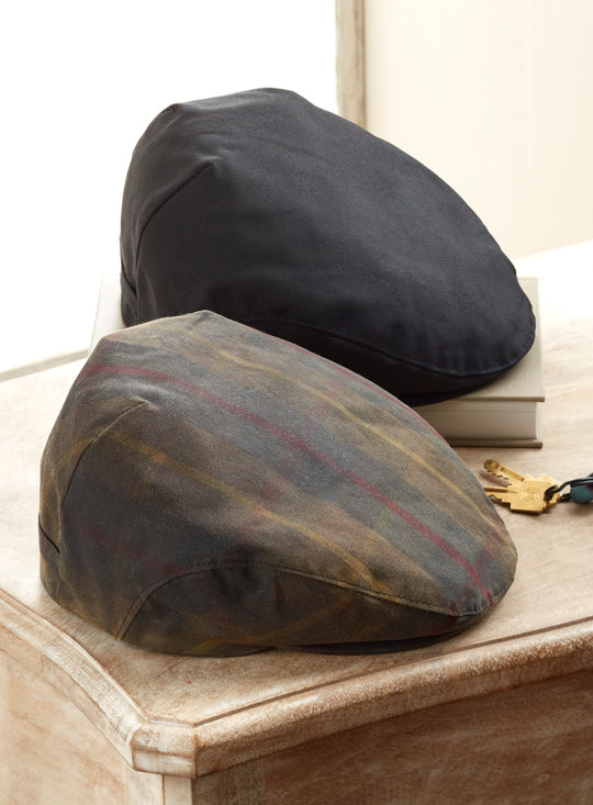 Waxed Cotton Irish Flat Cap