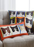 Cat's Meow Embroidered Pillows