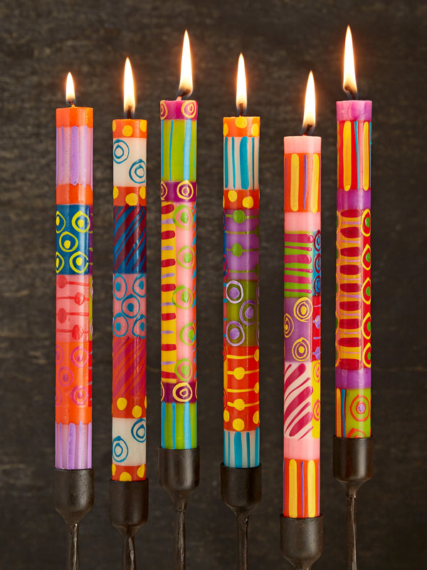 Spark of Color Hand-painted Candles