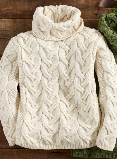 Super Soft Irish Cowl Neck Sweater