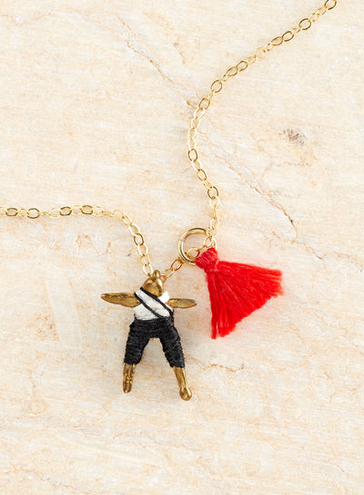 Guatemalan Worry Doll Necklace
