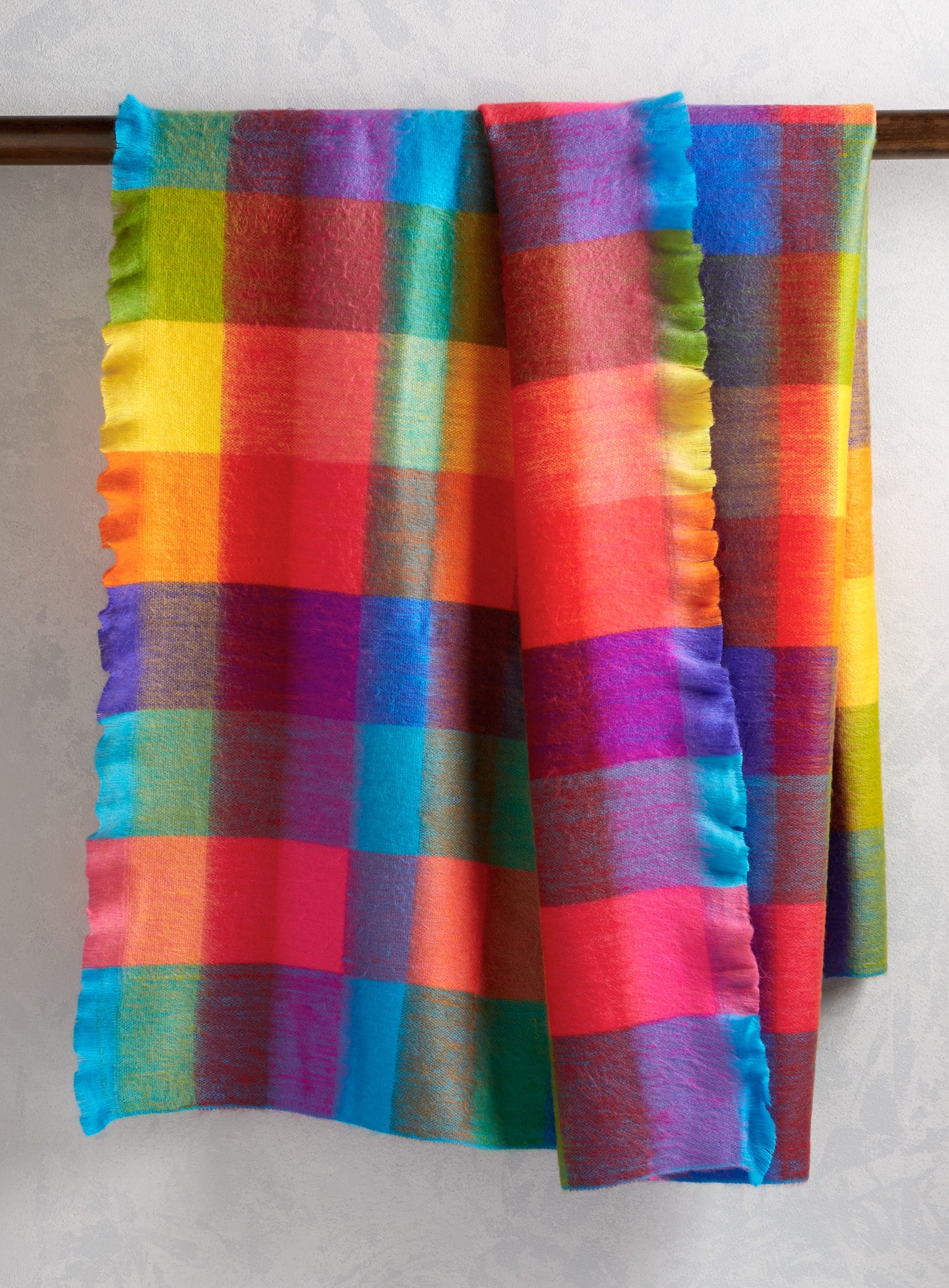 Rainbow best sale fleece throw