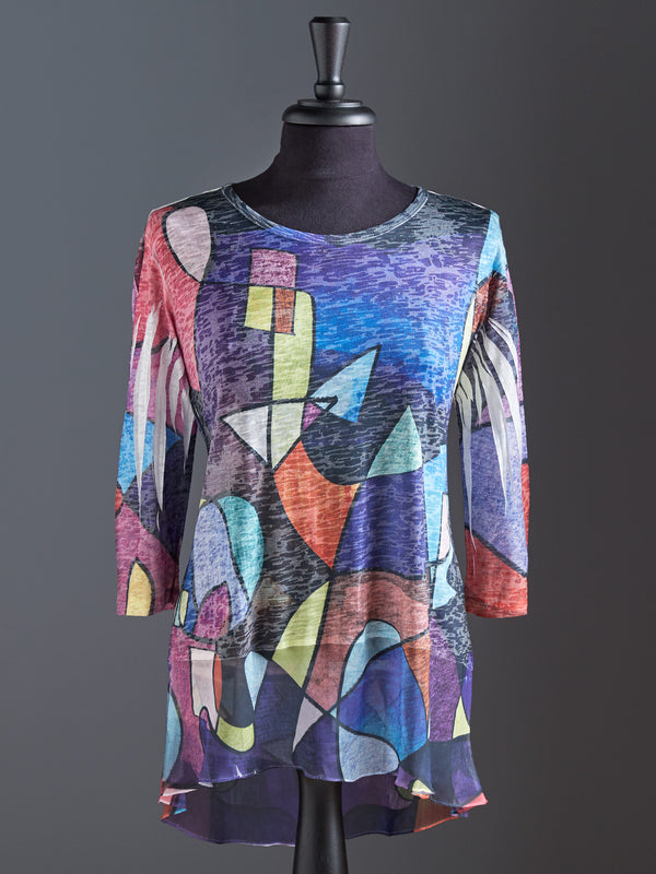 Cubist Coloring Book Tunic