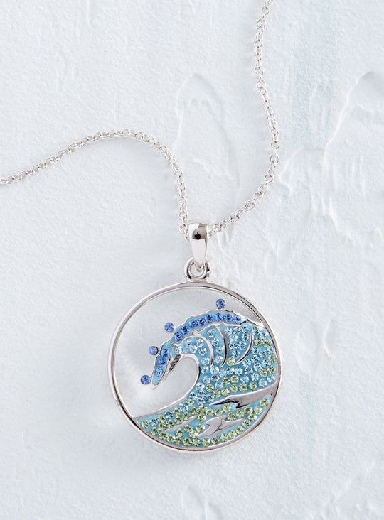 Irish Sea Crystal Necklace