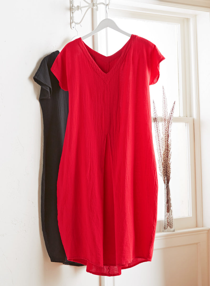 drop waist gauze dress Celeste Cotton Gauze Dress - Cerulean - PS