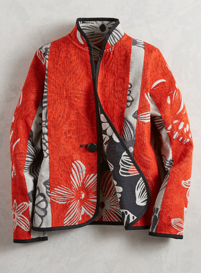 Black and White and Red All Over Reversible Jacket