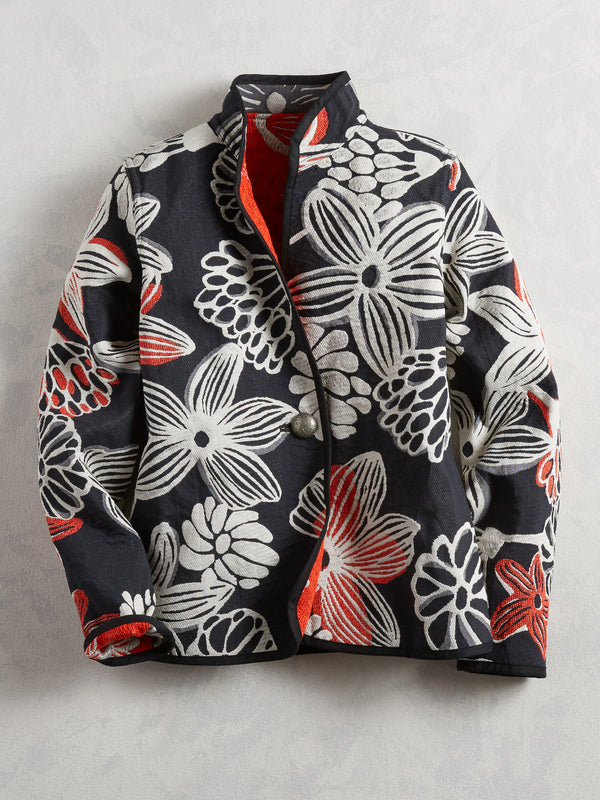 Black and White and Red All Over Reversible Jacket
