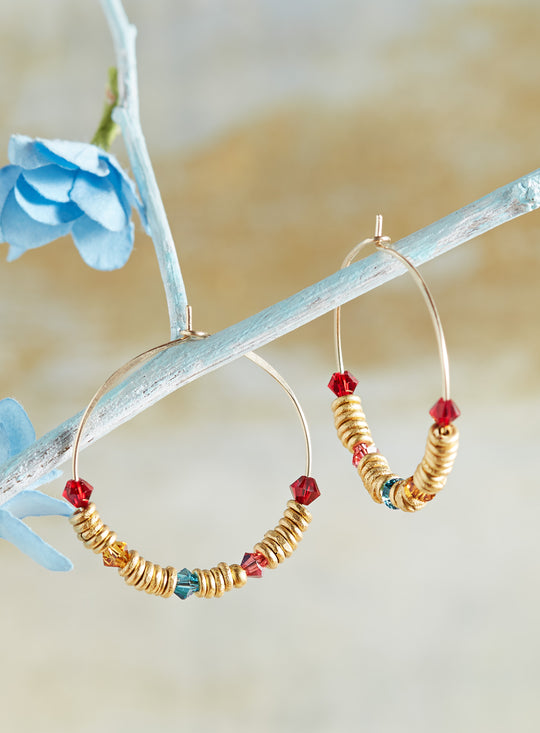 Sedona Glow Hoop Earrings