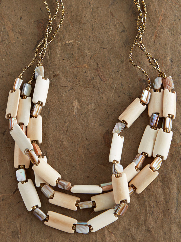 Coastal Sands Necklace and Earrings Set